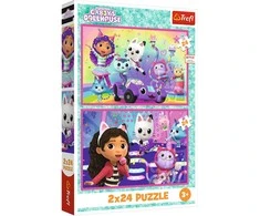 Trefl Dėlionė 2x24 vnt. - Gabby's Dollhouse