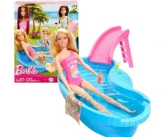 Mattel BARBIE lėlės ir baseino pramogų rinkinys (HRJ74)