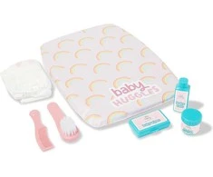 Baby Huggles Casdon persirengimo kilimėlis lėlės vystyklai + priedai