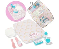 Baby Huggles Casdon persirengimo kilimėlis lėlės vystyklai + priedai