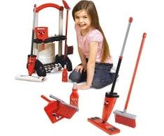 Rinkinys valymo vežimėlio šluota šluota Casdon Henry Little Helper