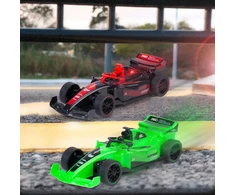 Dickie Rinkinys dwóch samochodów wyścigowych zdalnie sterowanych RC Speed Racers + Światła i pachołki