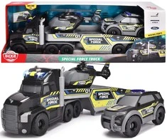 Simba Interaktyvus greitosios pagalbos transporto priemonių rinkinys su sunkvežimiu, sraigtasparniu ir policijos automobiliu, šviesomis ir garsu