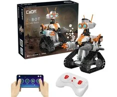 Rinkinys CaDA statybiniai blokai Nuotolinio valdymo Z.BOT kodo robotas RC programavimas Robotika LED šviesa 462 dalys