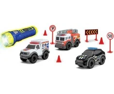 Simba Mini gelbėjimo transporto priemonių priedai + žibintuvėlis „Micro Sos“ žaidimų rinkinys
