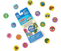 Nezatříděno Rinkinys Lipdukų papildymas „Wow Surprise“ 200 lipdukų Melissa &amp; Doug