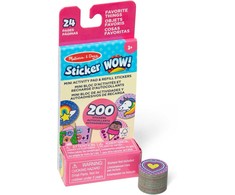 Papildomas rinkinys Sticker Wow Vienaragis 200 lipdukų Melissa &amp; Doug