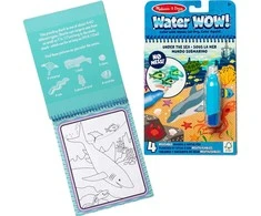 Melissa &amp; Doug Rinkinys Wodna kolorowanka Podwodny świat+ długopis Vanduo Wow Under the Sea Coloring Book