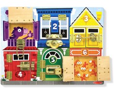 Spin Master Rinkinys zamków tablica manipulacyjna drewniana Melissa &amp; Doug