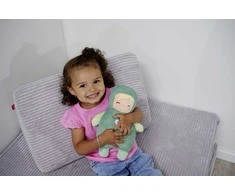 Squishbabies My Love pliušinis kūdikis žaliu kostiumėliu 28 cm
