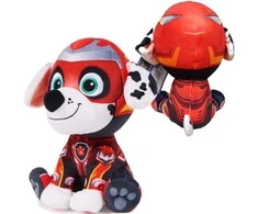 Spin Master „Marshall Paw Patrol The Mighty Movie Big Movie“ pliušinis minkštas žaislinis šuo 17 cm