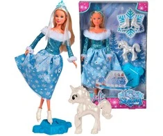 Lėlių princesių rinkinys su vienaragiu Steffi Love ir priedais Simba