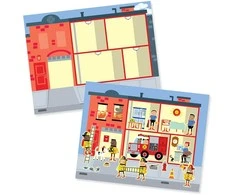 Sticker Pad Moje Miasto Rinkinys plansz i naklejek daugkartinio naudojimo Melissa &amp; Doug