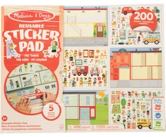 Sticker Pad Moje Miasto Rinkinys plansz i naklejek daugkartinio naudojimo Melissa &amp; Doug