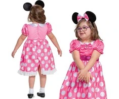 Disney Minnie Mouse karnavalinis kostiumas, pritaikytas vaikams su negalia 109-123 cm (5-6 metų)