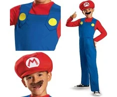 Karnavalinis kostiumas Super Mario berniukui 109-126 cm ūgio (4-6 metų)