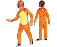 Karnavalinis kostiumas Pokemon Charmander kostiumas oranžinis kaukė Kigurumi 109-126 cm (4-6 metai)