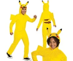 Karnavalinis kostiumas Pokemon Pikachu kostiumas geltonas maskuoklis 137-149 cm (10-12 m.) Kigurumi