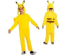 Karnavalinis kostiumas Pokemon Pikachu kostiumas geltonas maskuoklis 127-136 cm (7-8 metai) Kigurumi