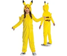 Disguise Karnavalinis kostiumas Pokemon Pikachu kostiumas geltonas Kigurumi maskuotė 127-136 cm (7-8 metai)