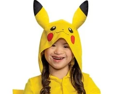 Disguise Karnavalinis kostiumas Pokemon Pikachu kostiumas geltonas Kigurumi maskuotė 127-136 cm (7-8 metai)