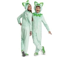 Karnavalinis kostiumas Pokemon Sprigatito kostiumas žalias maskavimas 127-136 cm (7-8 metai) Kigurumi