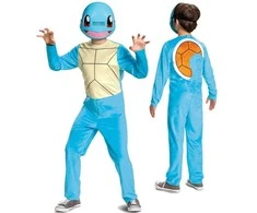 Karnavalinis kostiumas Pokemon Squirtle kostiumas mėlynas maskavimas 109-126 cm (4-6 metai)