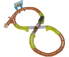 Thomas and Friends Track Set Recycling Run + Smell Locomotive 17 vnt