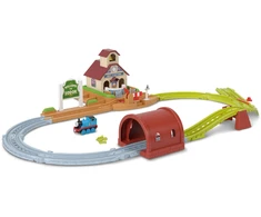 Mattel Tomek i Przyjaciele Rinkinys torów Stacja Dzwonkowo 200+ cm + lokomotywa Tomek