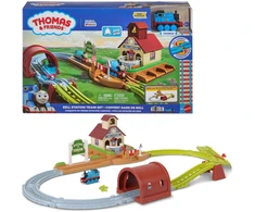 Mattel Tomek i Przyjaciele Rinkinys torów Stacja Dzwonkowo 200+ cm + lokomotywa Tomek