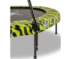 EXIT Tiggy Junior trampoline with bar ø140cm - juodas/žalias