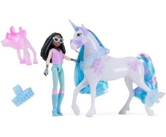 Usorteret Unicorn Academy Unicorn Academy Set Figūros Layla &amp; Glacier mergina ir vienaragis + priedai