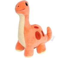 Small Foot Žavingas mielas oranžinis dinozauro formos pliušinis žaislas, 17 cm