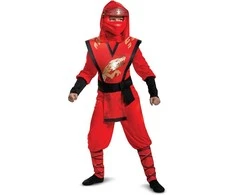Vaikiškas kostiumas LEGO Ninjago Kai karnavalinis kostiumas 127-136 cm 7-8 metų amžiaus