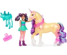 Unicorn Academy Unicorn Vienaragis Academy Vienaragis Akademijos figūrėlės Ava &amp; Leaf mergaitė ir vienaragis + priedai