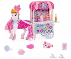 Wild Manes Set Horse Figurine Candi vežimėlis su saldainiais + priedais 22 vnt