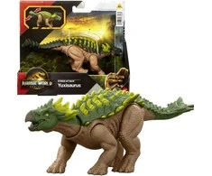 Mattel WORLD Yuxisaurus dinozauro figūrėlė Juros pasaulio atgimimo streiko ataka