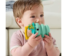 Mattel Zabawka sensoryczna grzechotka kūdikiams Meduza su silikonową sprężynką