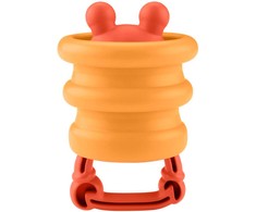 Mattel Sensorinis žaislas barškutis kūdikiams Krabas su silikonine spyruokle