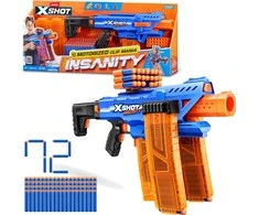 Zuru X Shot Insanity automatinis paleidėjas ir 72 strėlytės