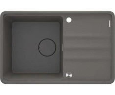 Granitinė virtuvinė plautuvė Deante Momi, ZKM_T113, Anthracite metallic