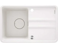 Granitinė virtuvinė plautuvė Deante Momi, ZKM_A11A, Alabaster
