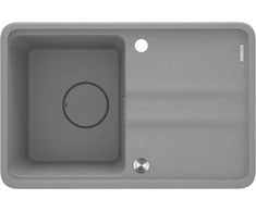 Granitinė virtuvinė plautuvė Deante Momi, ZKM_S11A, Metallic pilkas