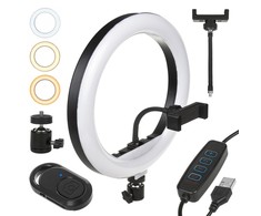 Maclean 12 "20 W LED iedinis viestuvas su "Bluetooth Shutter" 3 spalv 10 rykumo lygi 10% -100% Reguliuojamas rykum