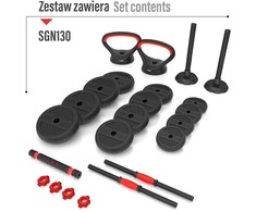SGN130 PRO SET 6IN1 SVARMENŲ RINKINYS 30 KG HMS