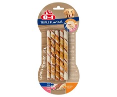 8in1 Flavours Trigubo skonio iešmeliai šunims, 6 vnt.