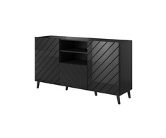 Cama Meble Baldai - Abeto Komoda 150x42x82 Blizgi Juoda
