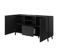 Cama Meble Baldai - Abeto Komoda 150x42x82 Blizgi Juoda