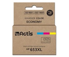 Spausdintuvo Rašalas - Actis KH-653CR, Pakaitinis HP 653XL, 18 ml, 300 Puslapių, Spalvotas