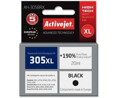 Activejet AH-305BRX rašalas (pakaitinis skirtas HP 305 XL 3YM62AE; Premium; 20 ml; juodas)